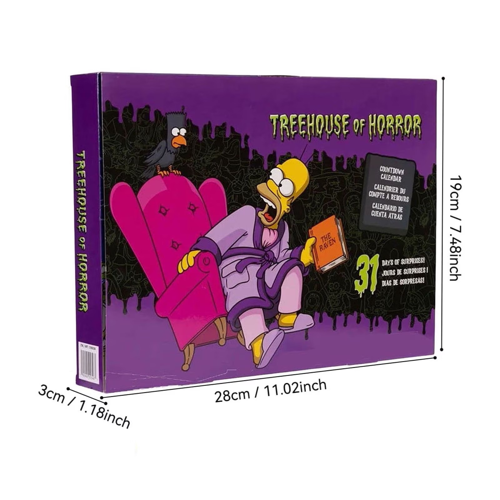 The Simpsons Halloween Countdown Calendar | 30 Days of Spooky Collectible Figures & Treehouse of Horror Display