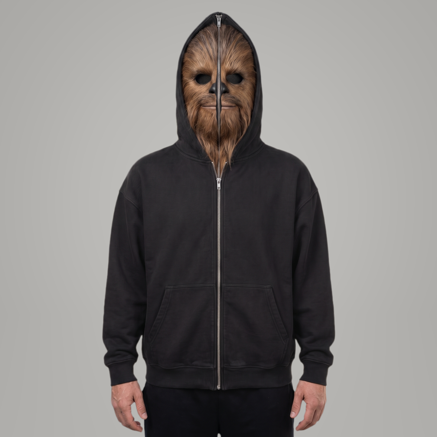 Full-Face Character Zip-Up Hoodie — Zip Up & Become The Character