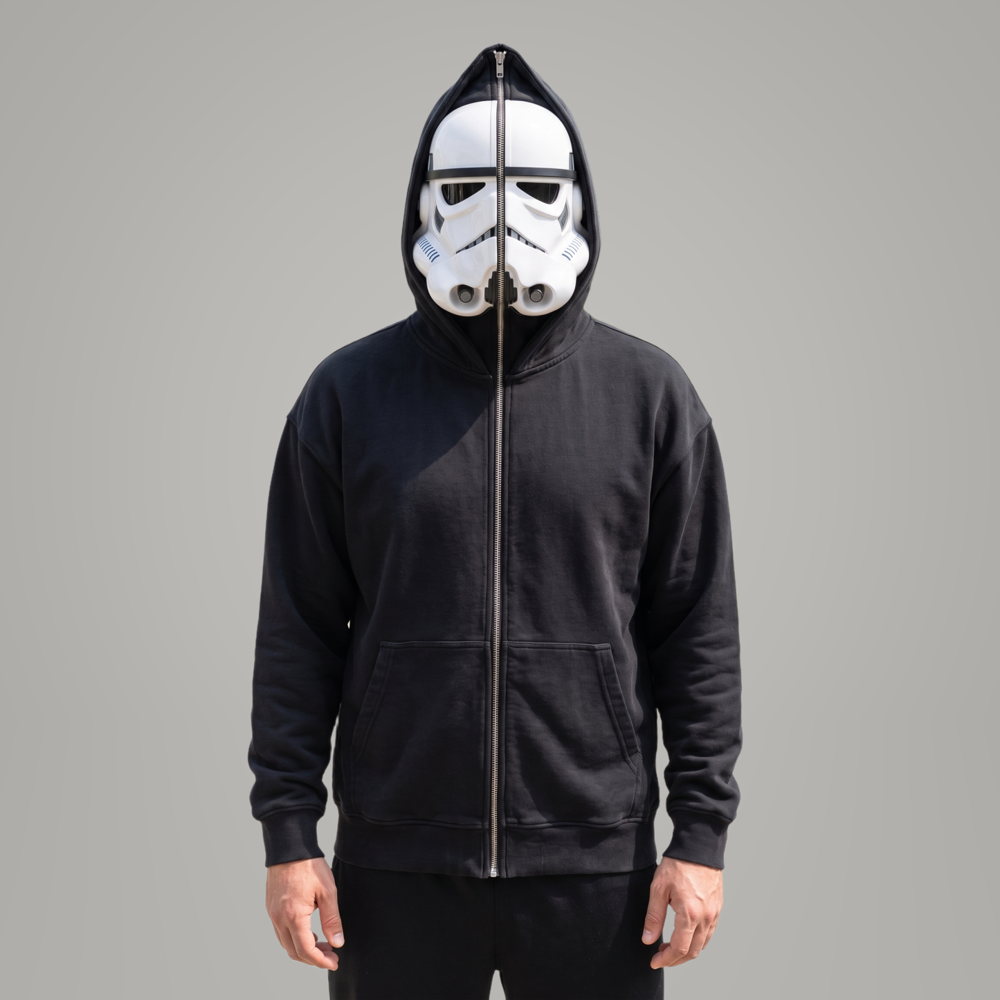 Full-Face Character Zip-Up Hoodie — Zip Up & Become The Character
