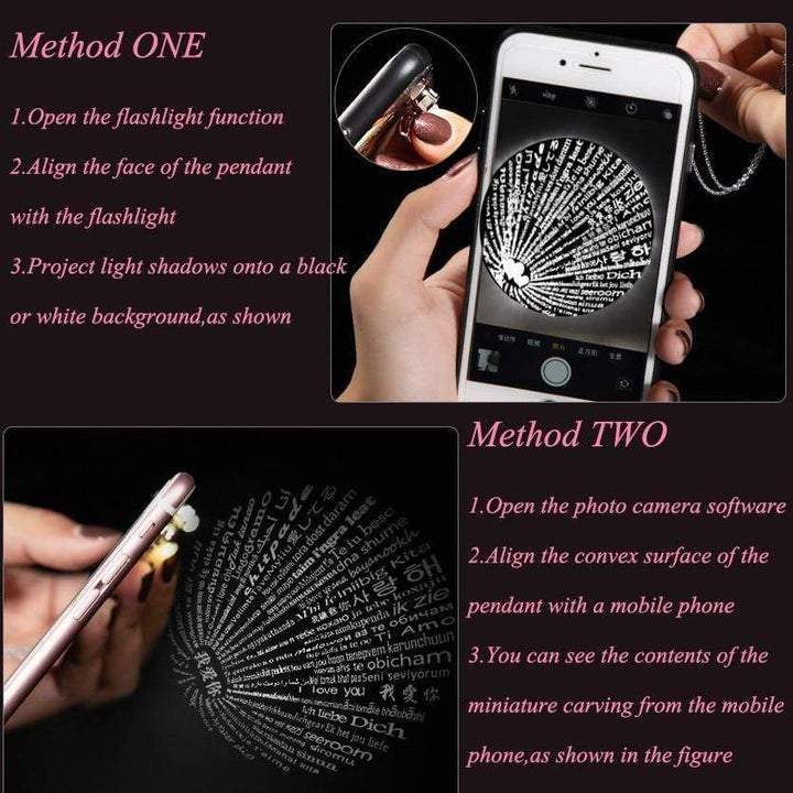 Love Projection Heart Mom Necklace❤️