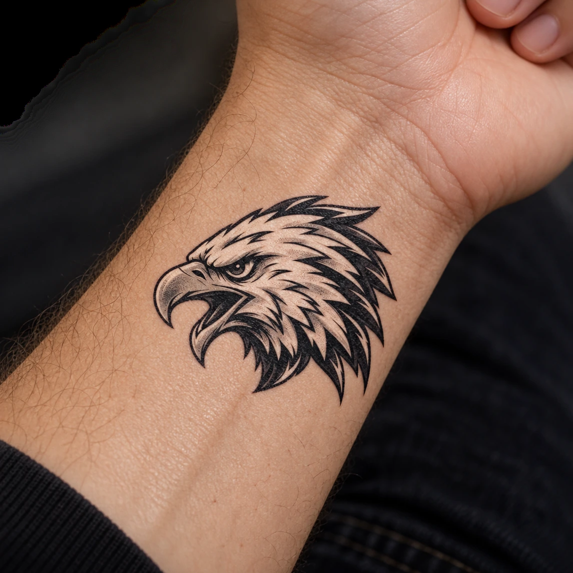 5x6cm Black & Grey Temporary Tattoo Mockup