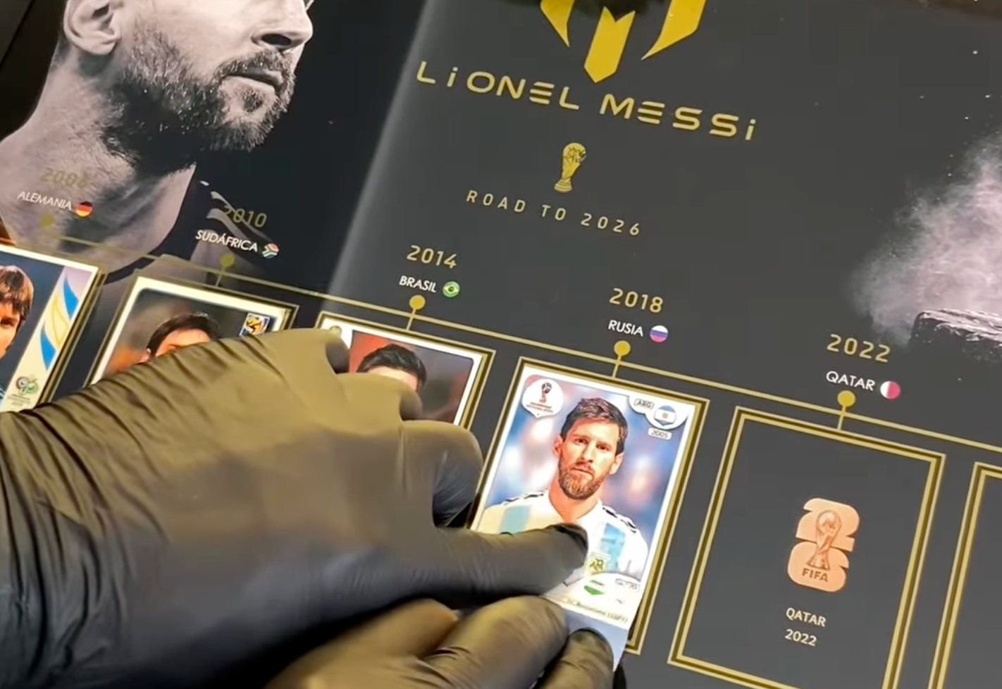 messi career display frame