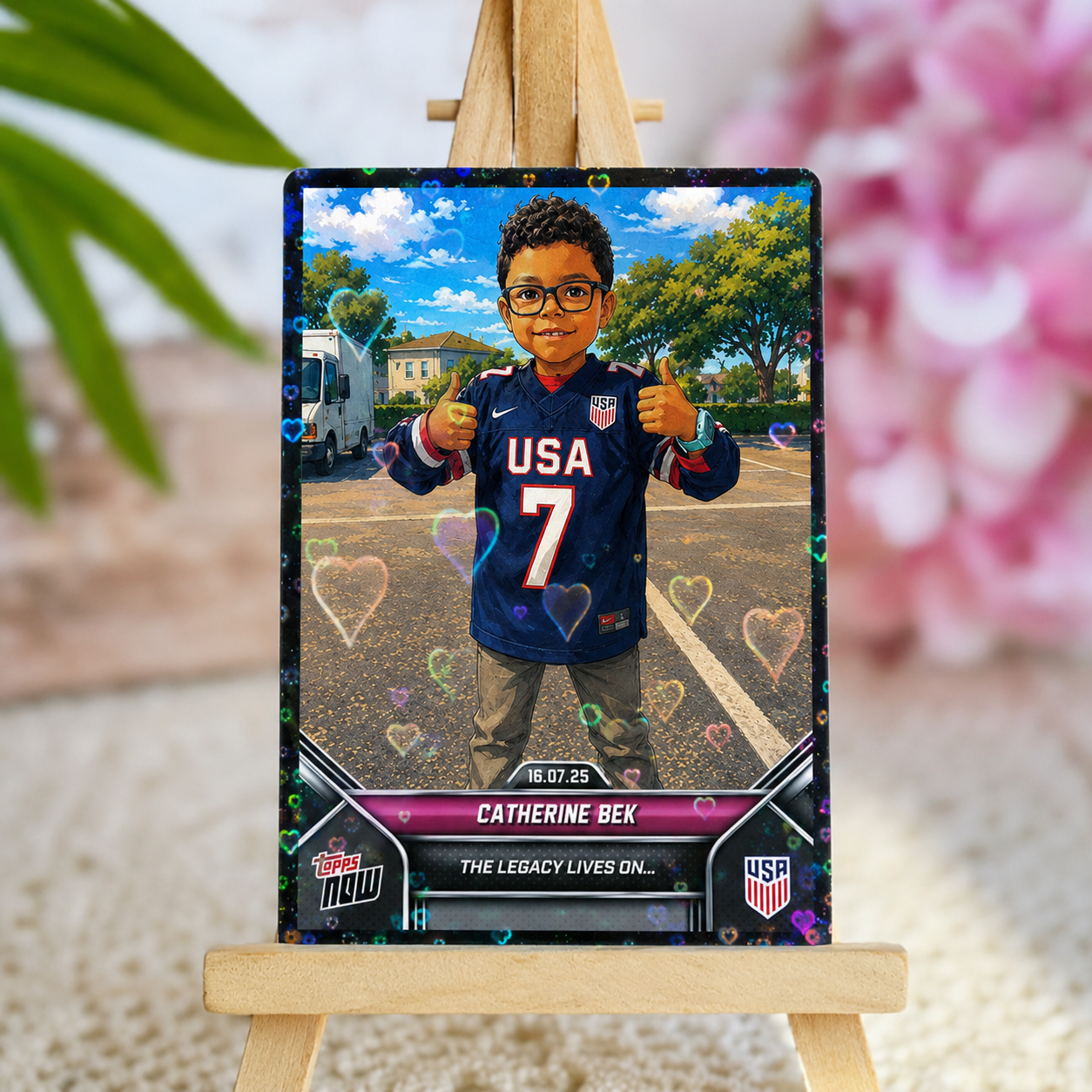 Personalized Anime Football Trading Card Custom Photo Fan Collectible ⚽