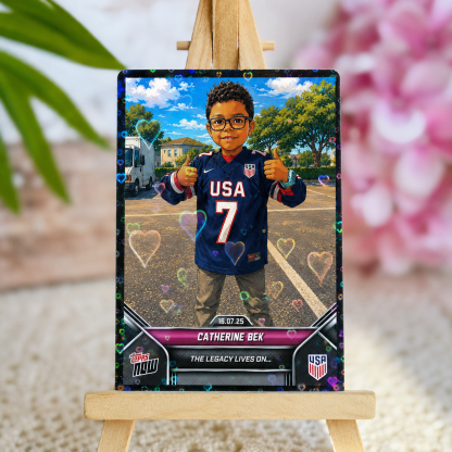 Personalized Anime Football Trading Card Custom Photo Fan Collectible ⚽