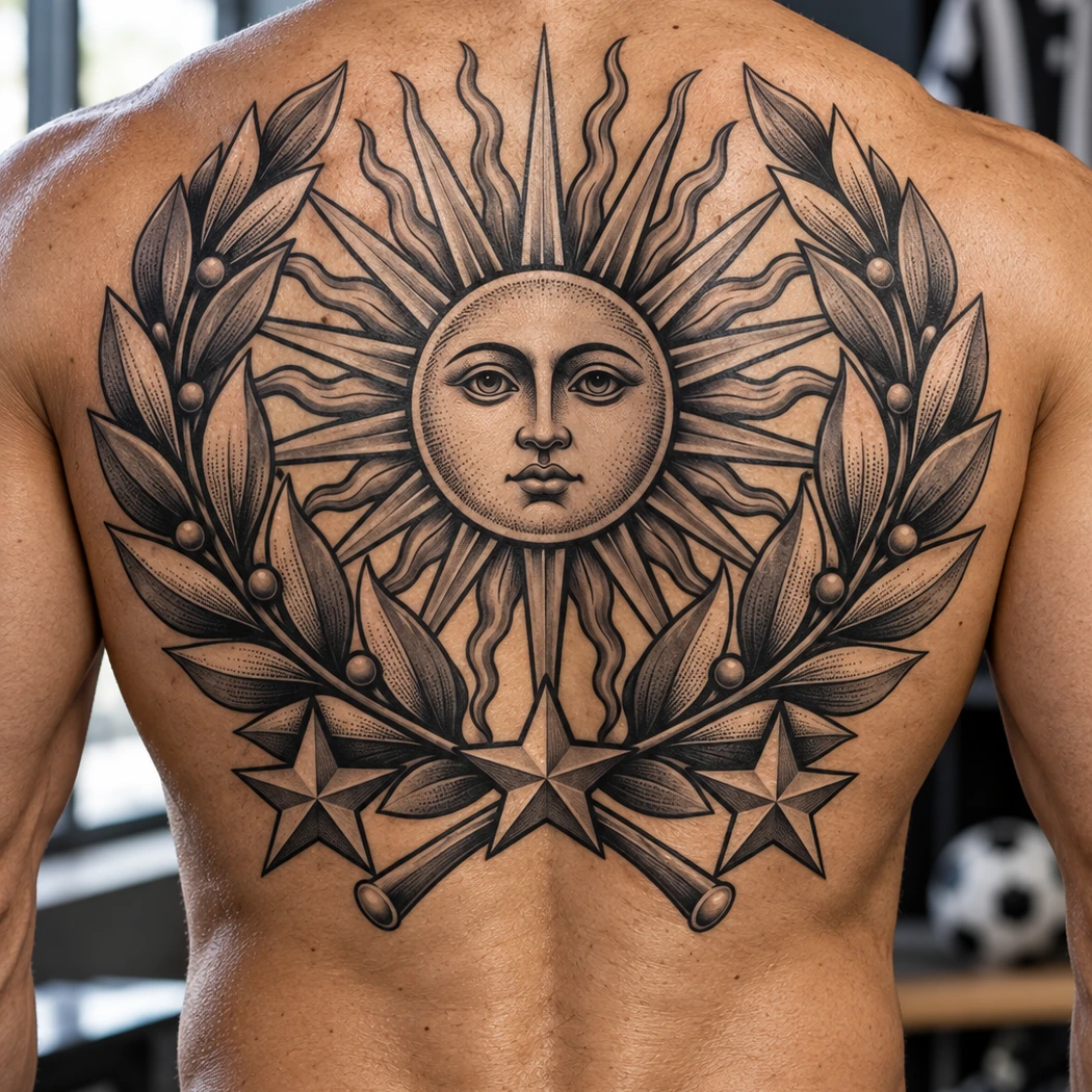 Soccer 21x30cm Full Sheet Black & Grey Temporary Tattoo Mockup