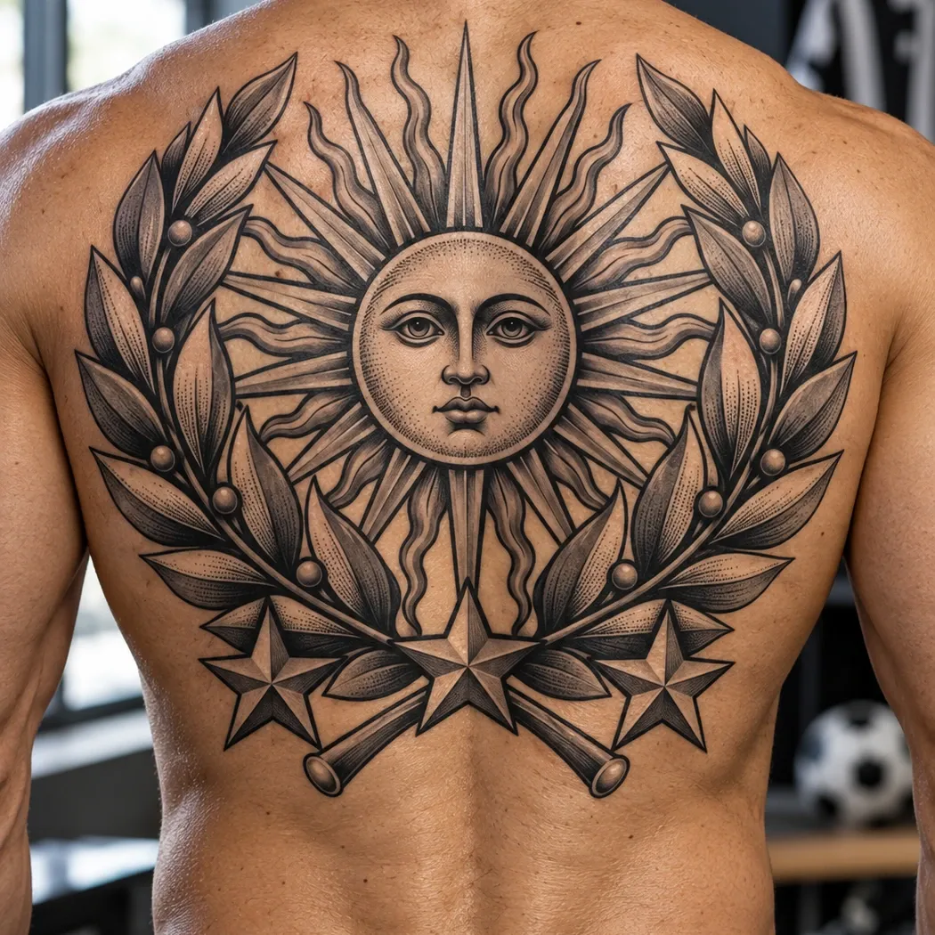 Soccer 21x30cm Full Sheet Black & Grey Temporary Tattoo Mockup