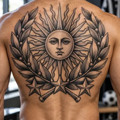 Soccer 21x30cm Full Sheet Black & Grey Temporary Tattoo Mockup