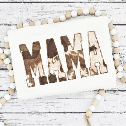 Mama Cow Print Sweatshirt - MULTIPLE COLOR OPTIONS