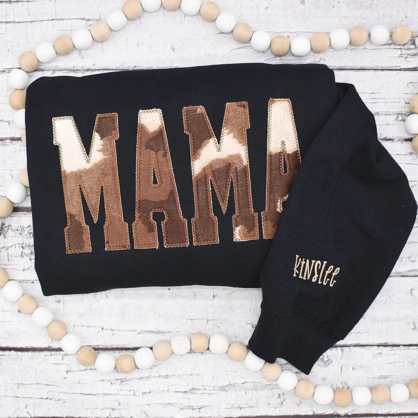Mama Cow Print Sweatshirt - MULTIPLE COLOR OPTIONS