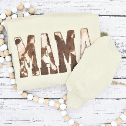 Mama Cow Print Sweatshirt - MULTIPLE COLOR OPTIONS