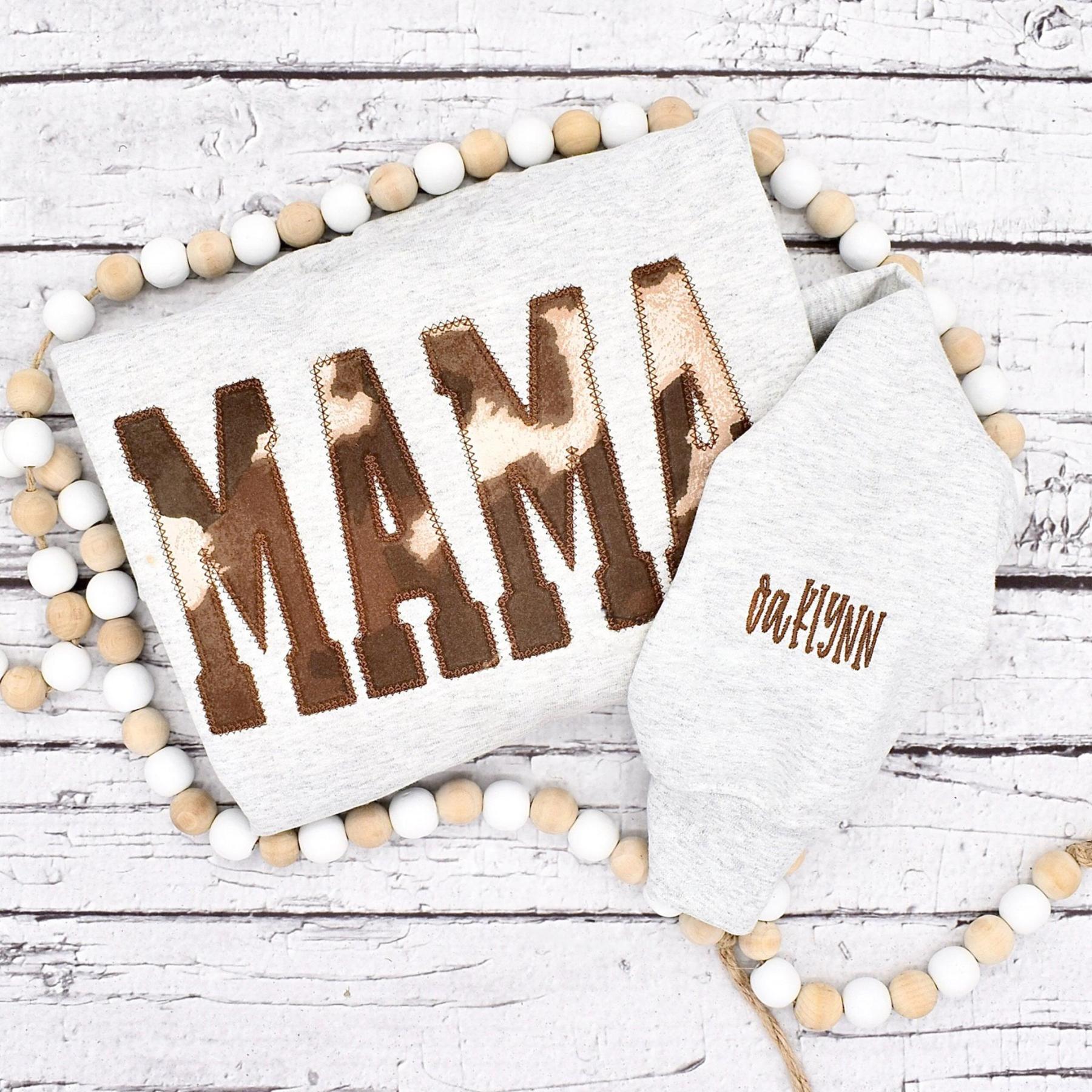 Mama Cow Print Sweatshirt - MULTIPLE COLOR OPTIONS