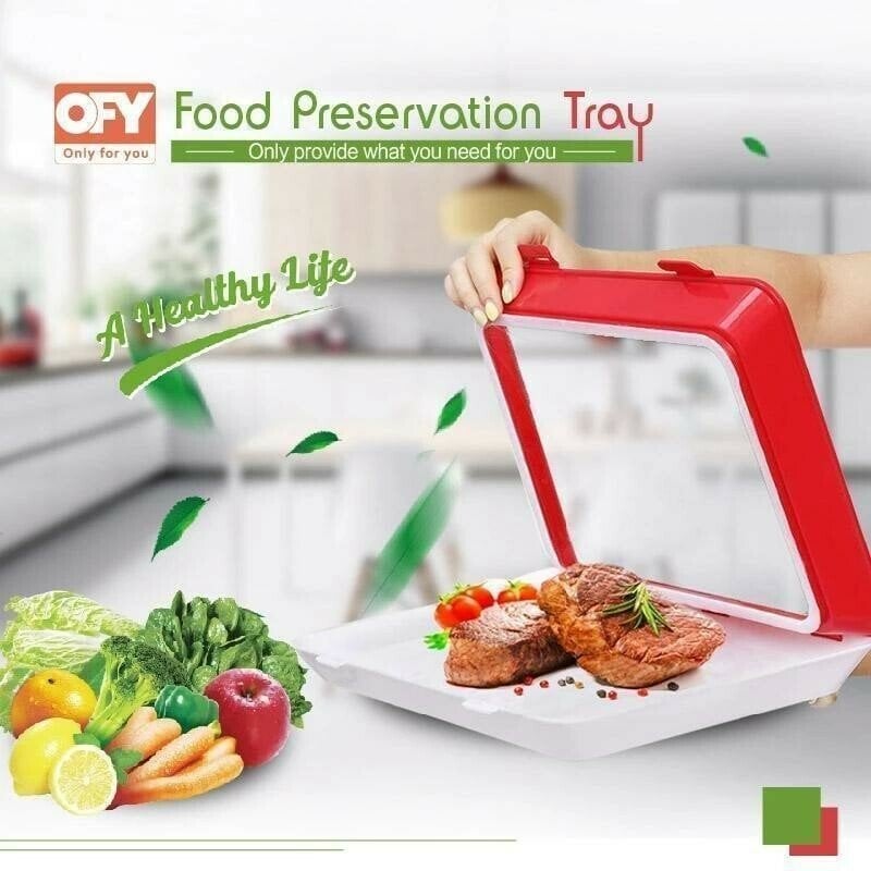 DabuLiu Creative Food Preservation Tray Stackable Food Fresh Tray Magic  Elastic Fresh Tray Reusable Food Storage Container 