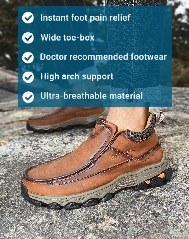 ⏰Last Day! 45% OFF 🔥GARB®Men's Orthopedic Genuine Leather Walking Boots