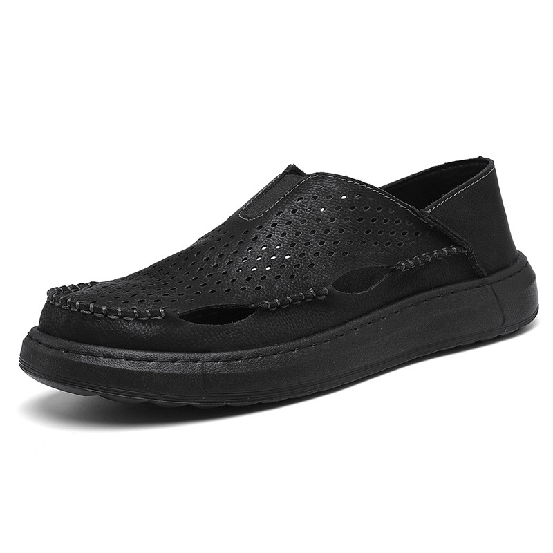GARB Men's Handmade Cowhide Breathable Loafers
