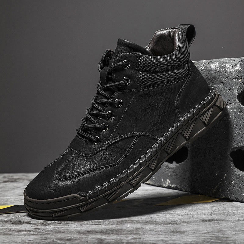 mens handmade cowhide orthopedic boots