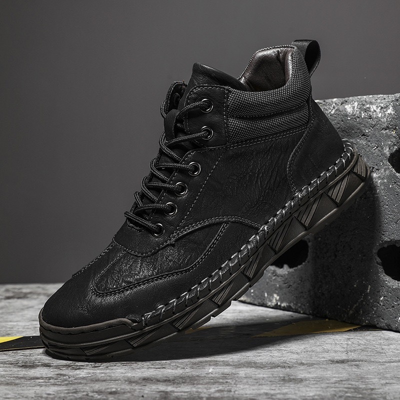 mens handmade cowhide orthopedic boots