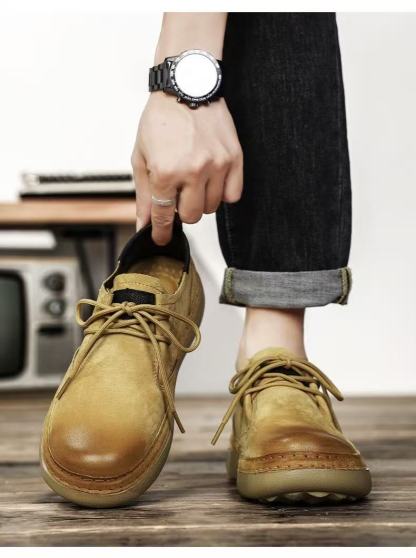 ⏰Last Day! 45% OFF  🔥GARB®Men's Genuine Leather Outdoor Slip-On Loafers with Arch Support & Wide Toe Box