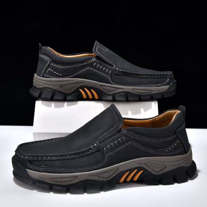 GARB Mens Handmade Genuine Leather Orthopedic Shoes 