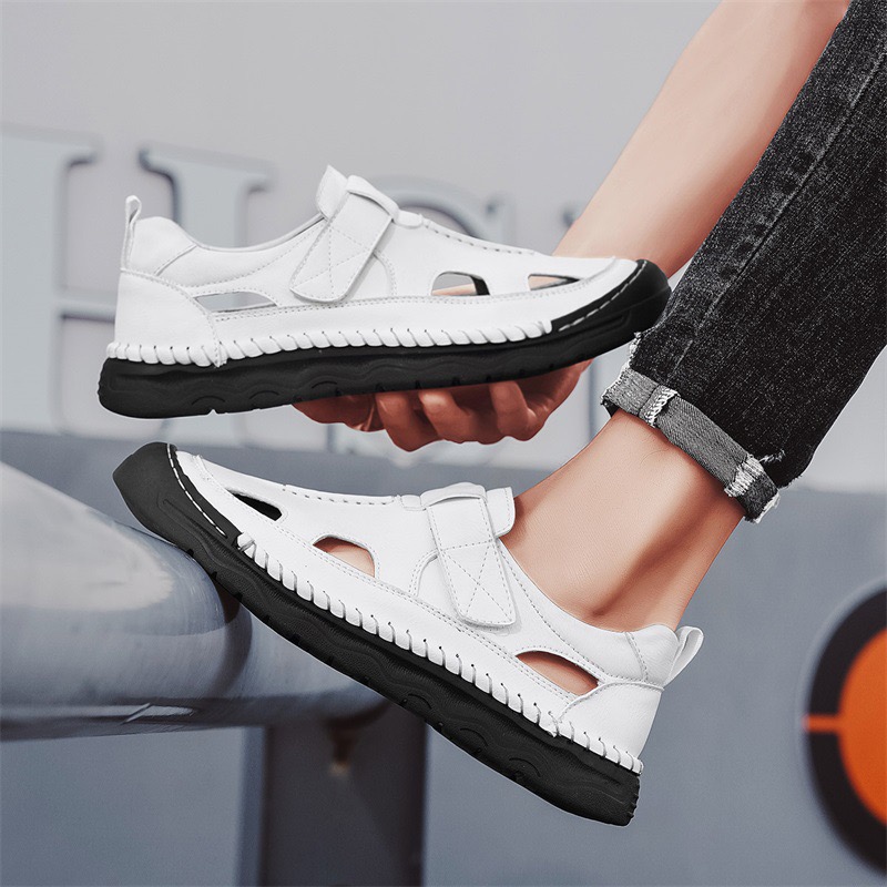 GARB Mens Handmade Cowhide orthopedic Sandals