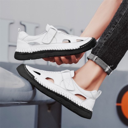 GARB Mens Handmade Cowhide orthopedic Sandals