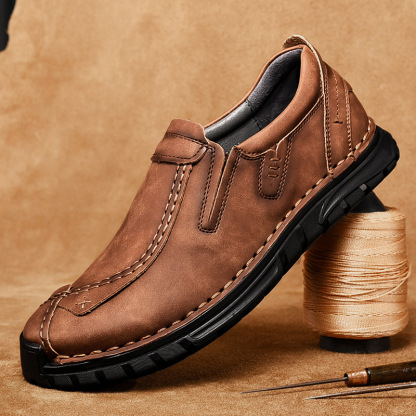 Men Loafers Casual Leather Shoes