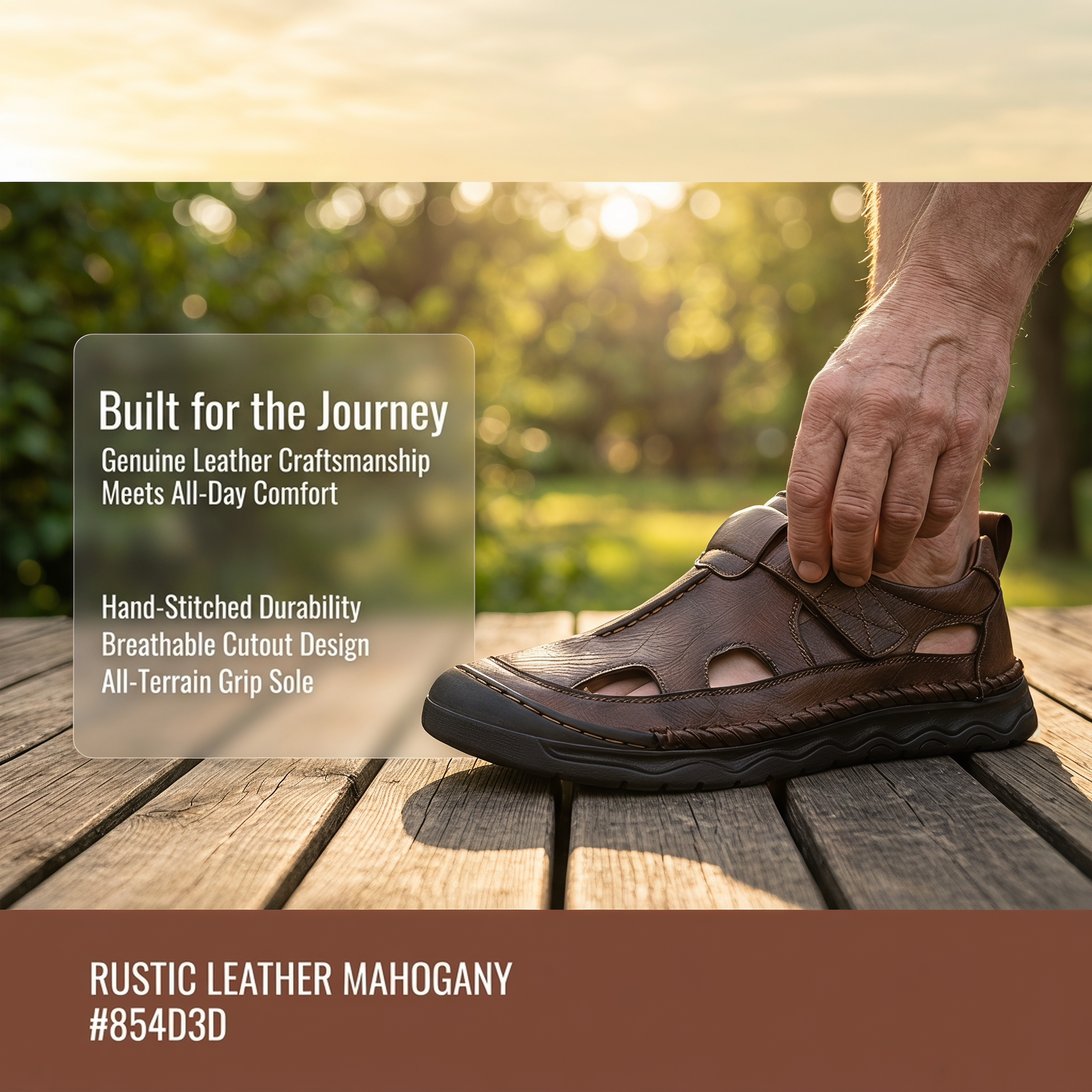 ⏰Promotion - 50% OFF🔥GARB®Men’s Handmade Cowhide Orthopedic Sandals