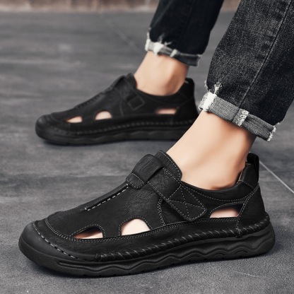 GARB Mens Handmade Cowhide orthopedic Sandals