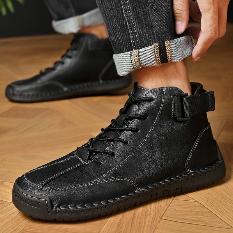 mens handmade cowhide orthopedic boots