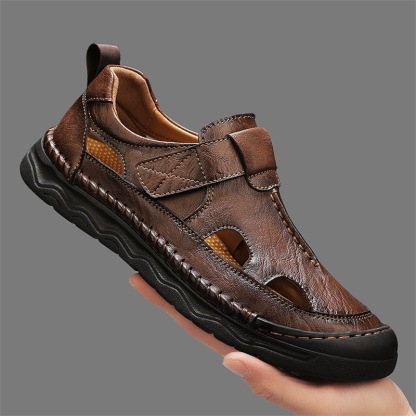 GARB Mens Handmade Cowhide orthopedic Sandals