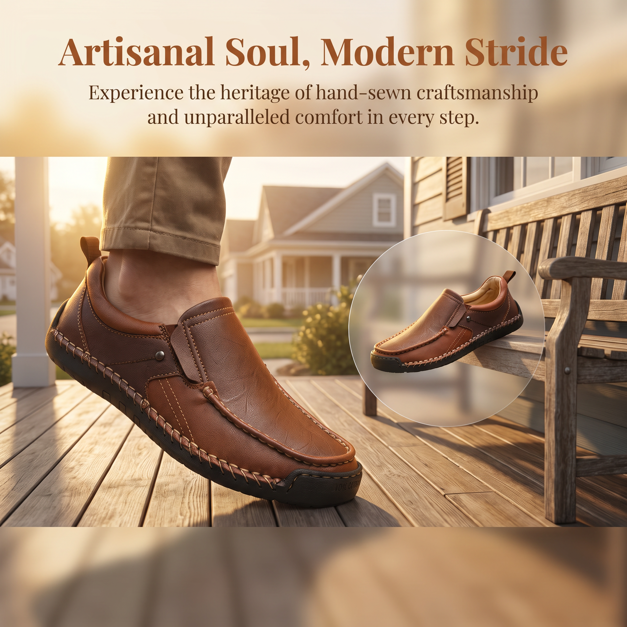 ⏰Last Day! 45% OFF  🔥GARB®Men's Handmade Genuine Leather Orthopedic Loafers