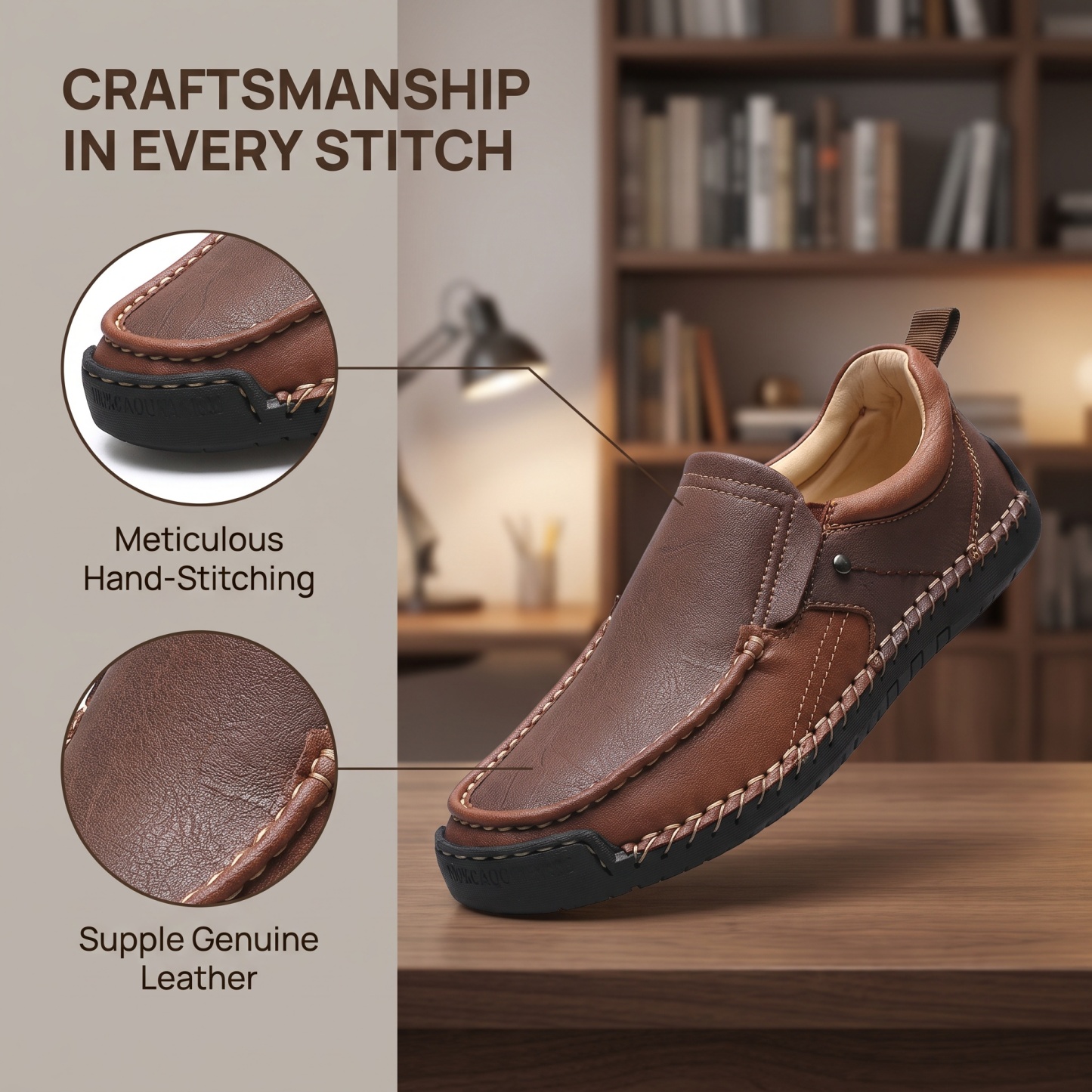 ⏰Last Day! 45% OFF  🔥GARB®Men's Handmade Genuine Leather Orthopedic Loafers