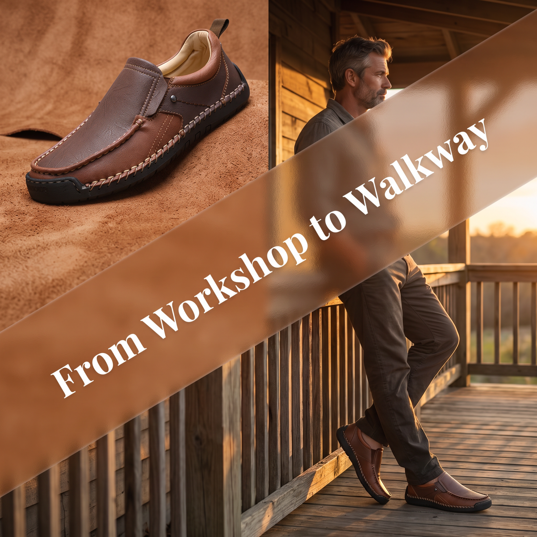 ⏰Last Day! 45% OFF  🔥GARB®Men's Handmade Genuine Leather Orthopedic Loafers
