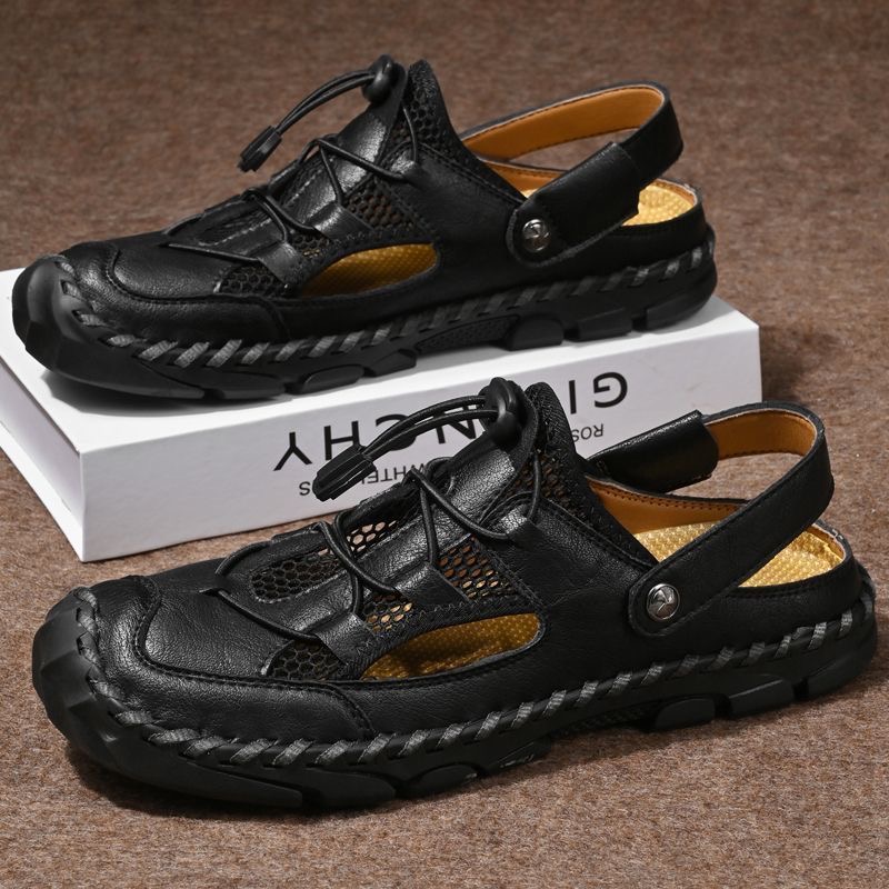 Mens Handmade Cowhide 2 in 1 Sandals by GARB 