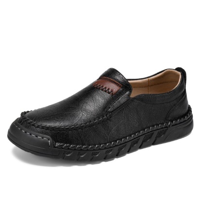 GARB Men's Handcrafted Cowhide Orthopedic Loafers-Wide Toe Box