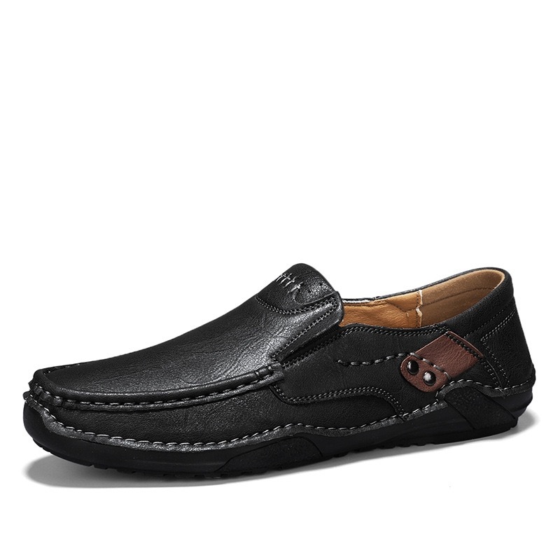 mens handmade cowhide orthopedic loafers