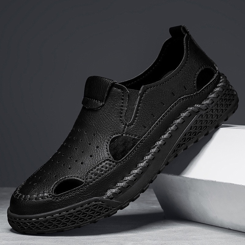 Men Handmade Genuine Leather Breathable Loafers by GARB 