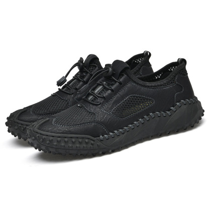 Men's Breathable Mesh Loafers - Comfortable Outdoor Walking Shoes