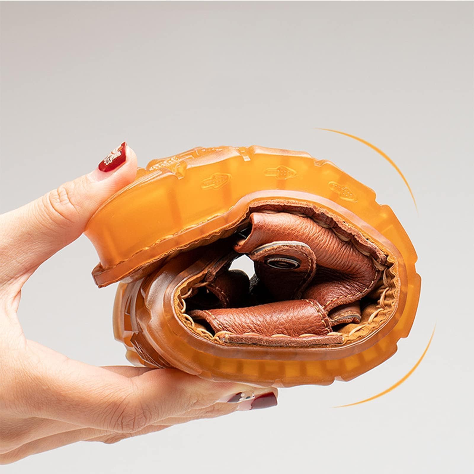 Men's Closed Toe Genuine Leather Soft Breathable Beach Roman Sandals