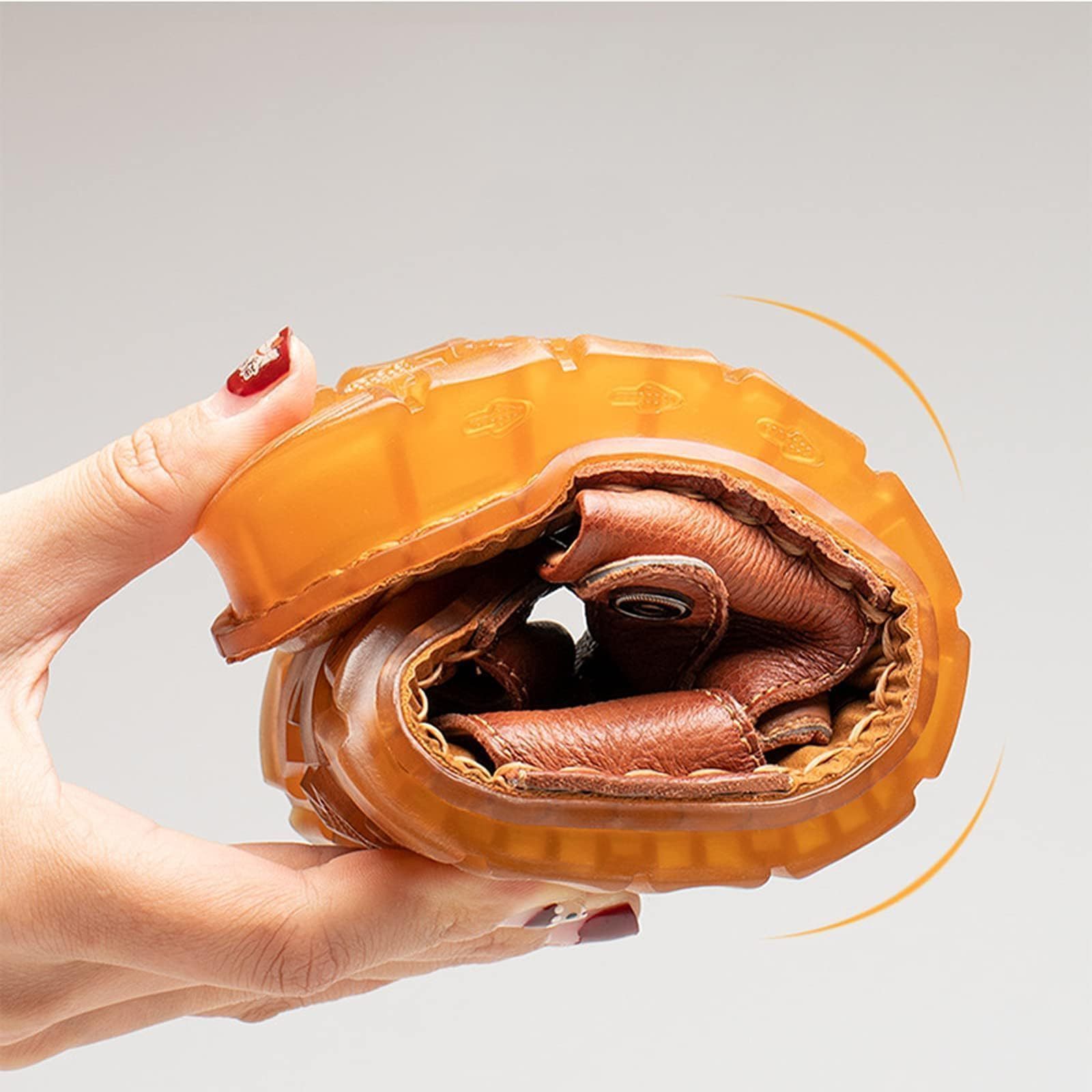 Men's Closed Toe Genuine Leather Soft Breathable Beach Roman Sandals