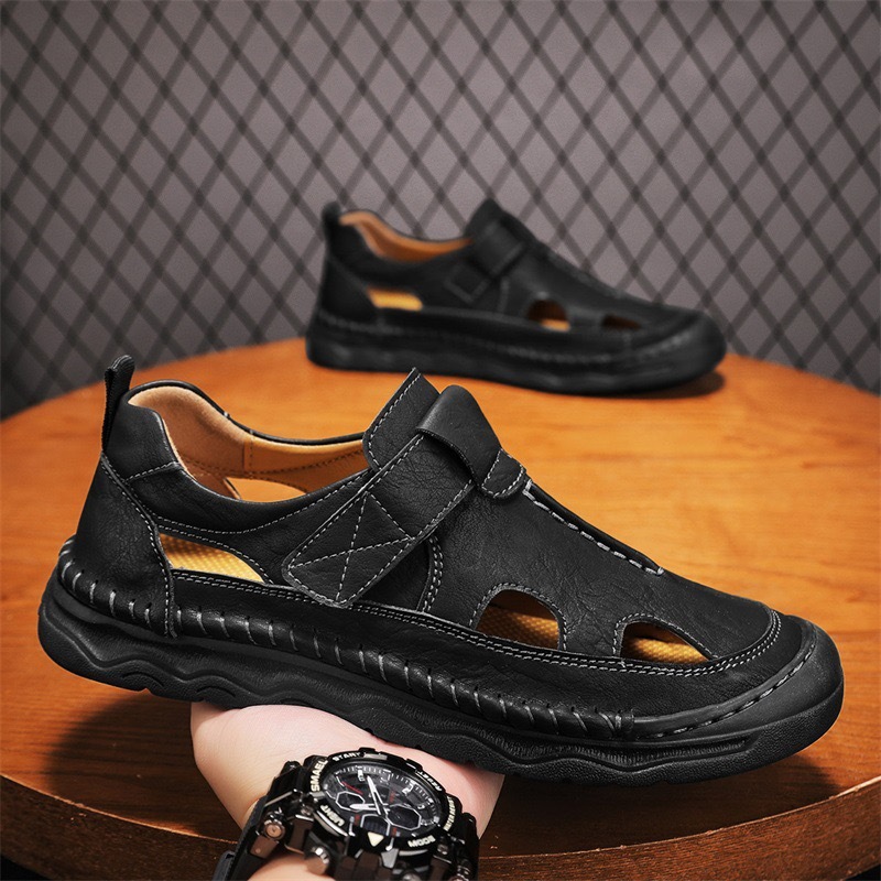 GARB Mens Handmade Cowhide orthopedic Sandals