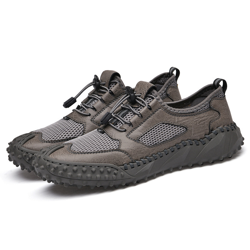 Men's Breathable Mesh Loafers - Comfortable Outdoor Walking Shoes