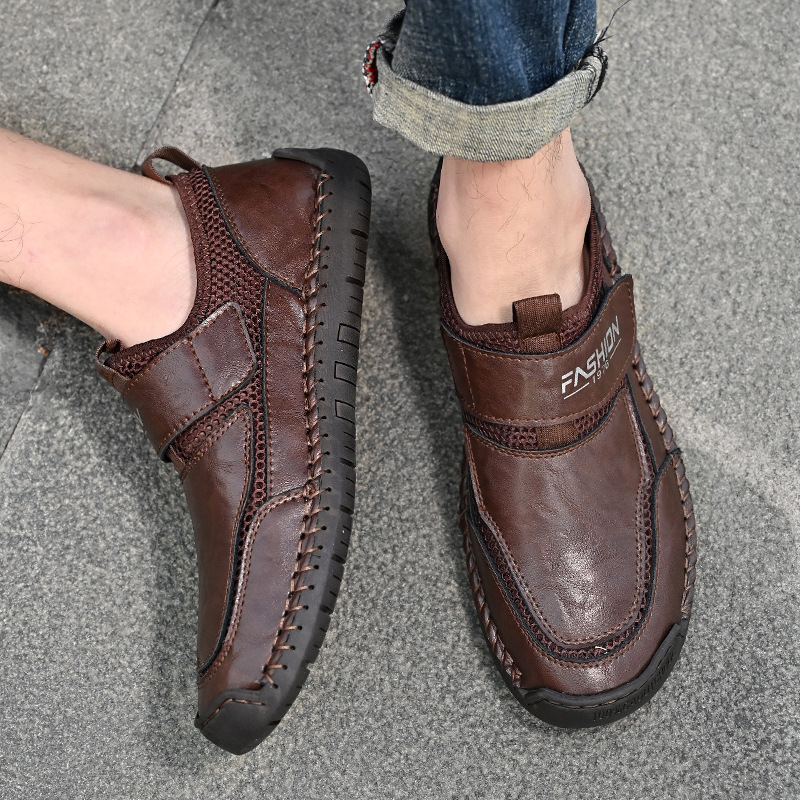 GARB Men's Closure Loafers With Round Toe