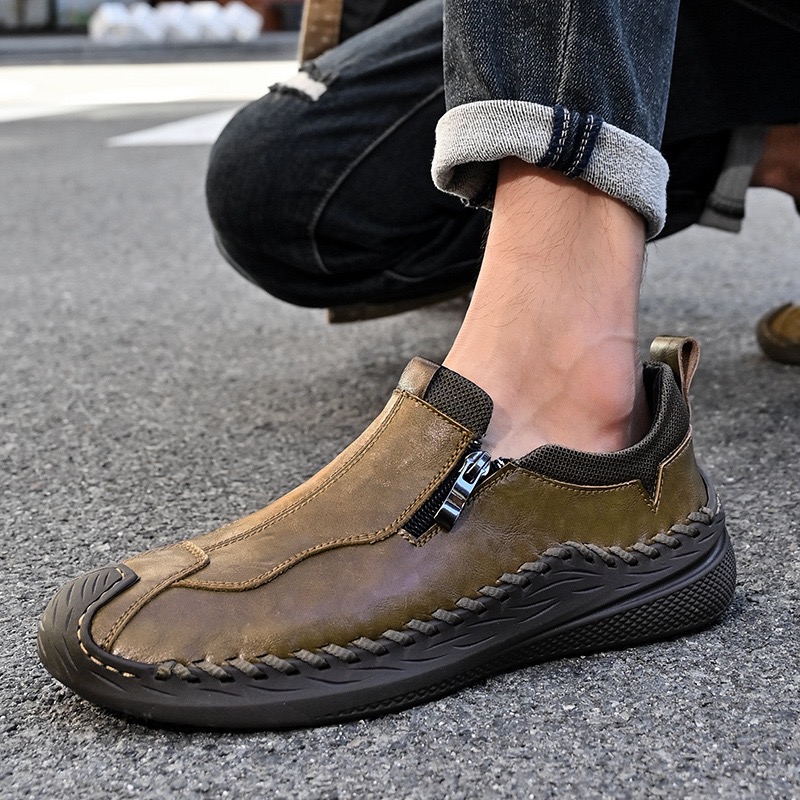 GARB Men's Handcfarted Cowhide Orthopedic Loafers