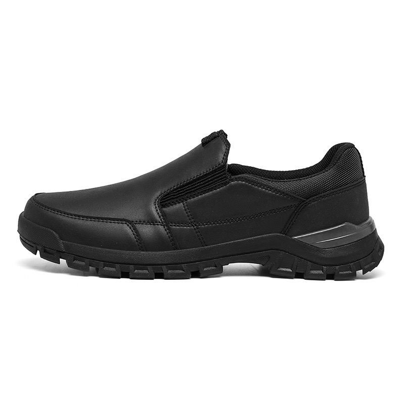 mens genuine leather orthopedic walking shoes 
