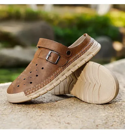 [Copy]⏰Last Day! 45% OFF  🔥GARB®Men's Orthopedic Mules (Breathable Mesh and Genuine Leather)