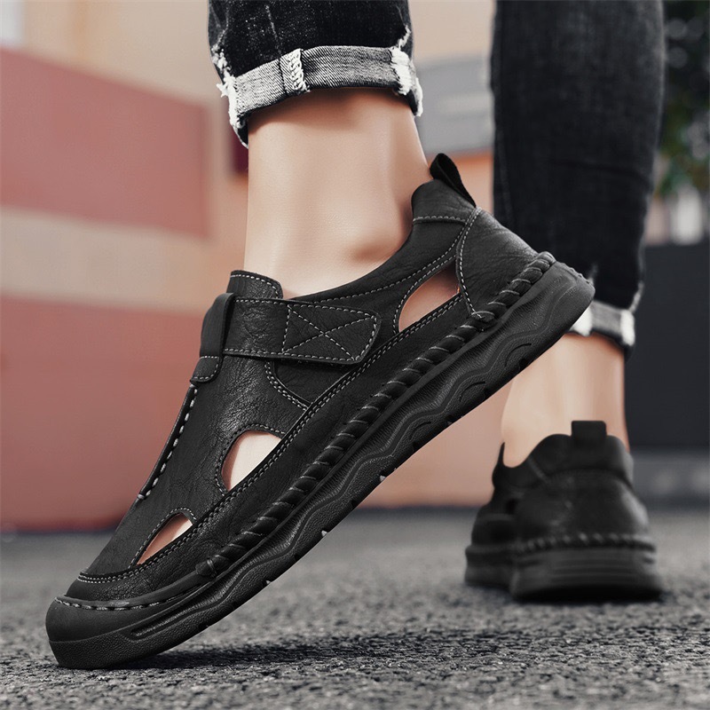 GARB Mens Handmade Cowhide orthopedic Sandals