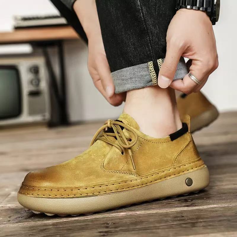 ⏰Last Day! 45% OFF  🔥GARB®Men's Genuine Leather Outdoor Slip-On Loafers with Arch Support & Wide Toe Box