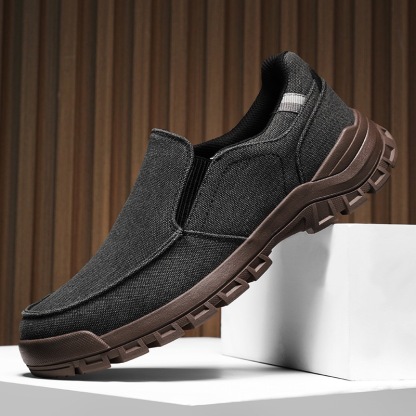 mens canvas orthopedic walking shoes