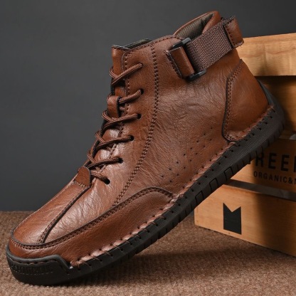 mens handmade cowhide orthopedic boots