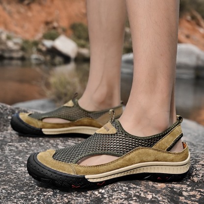 GARB Men's Genuine Leather Breathable Orthopedic Loafers